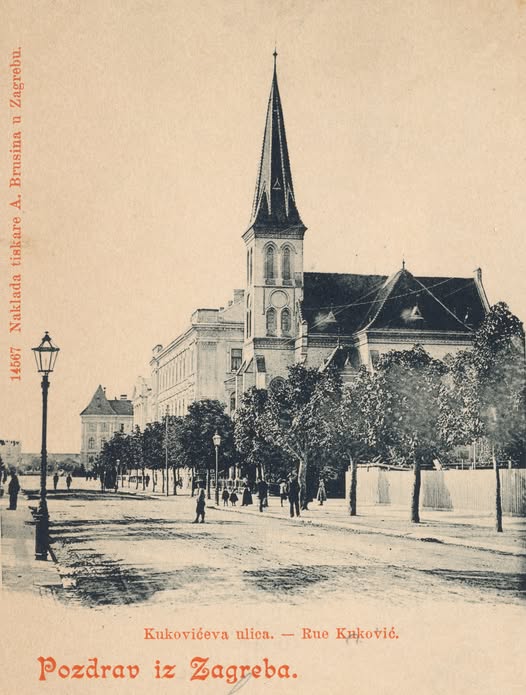 Kukovićeva ulica (današnja ulica Andrije Hebranga) oko 1905. godine
